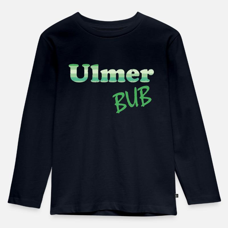Ulm BUB - Kinder Premium Bio Langarmshirt - Navy