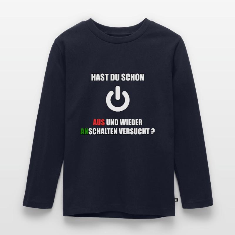 Witziges Informatik Student Coder Programmierer Kinder Premium Bio Langarmshirt