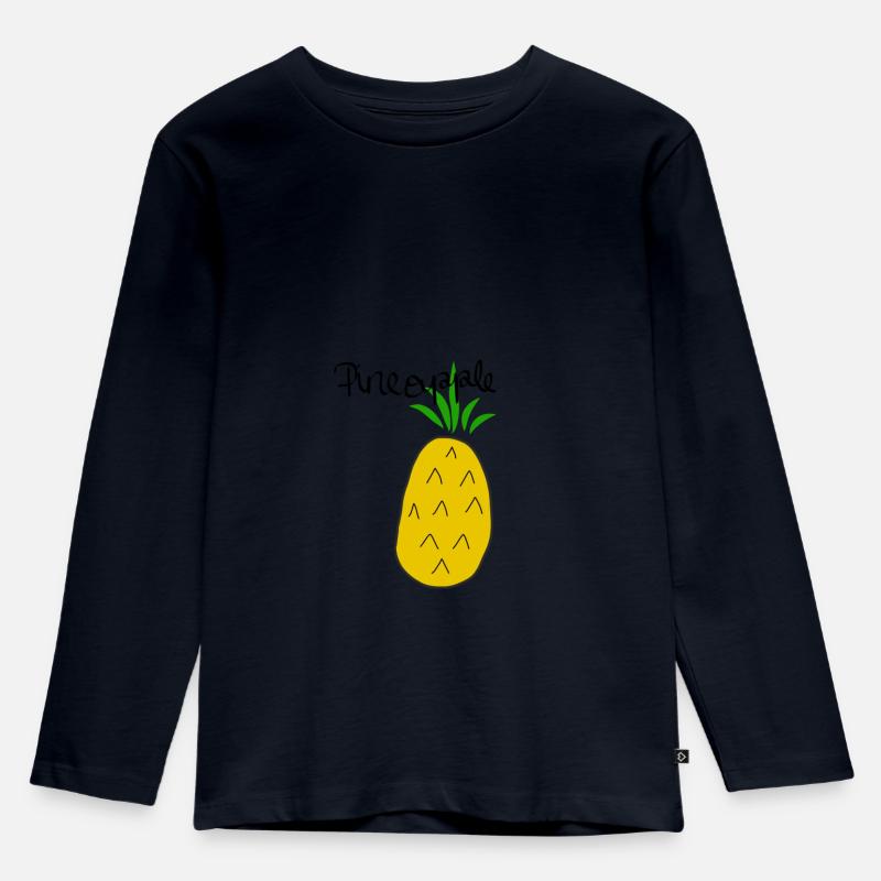 Pineapple - Kinder Premium Bio Langarmshirt - Navy