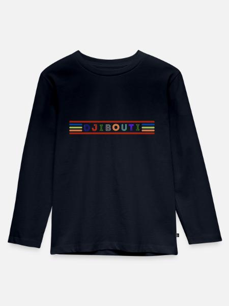 DSCHIBUTI - Kinder Premium Bio Langarmshirt - Navy
