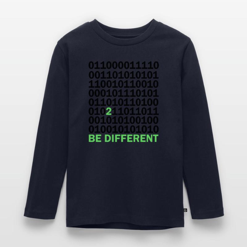 Be Different Binary Code Nerd Gift Kids' Premium Longsleeve Shirt