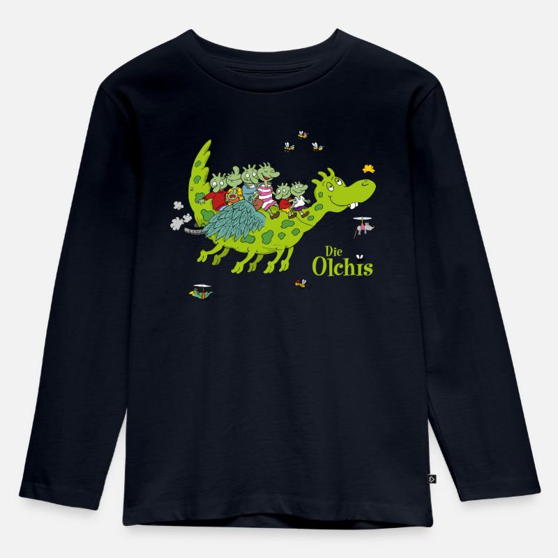 La sedia Olchis Classic Together On Fire - Maglia a maniche lunghe ecologica premium per bambini - blu navy