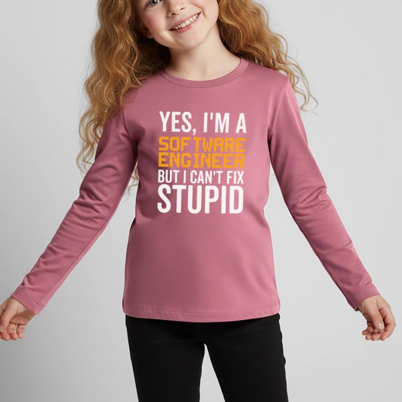 Stupid Software Engineer Kids' Premium Longsleeve Shirt