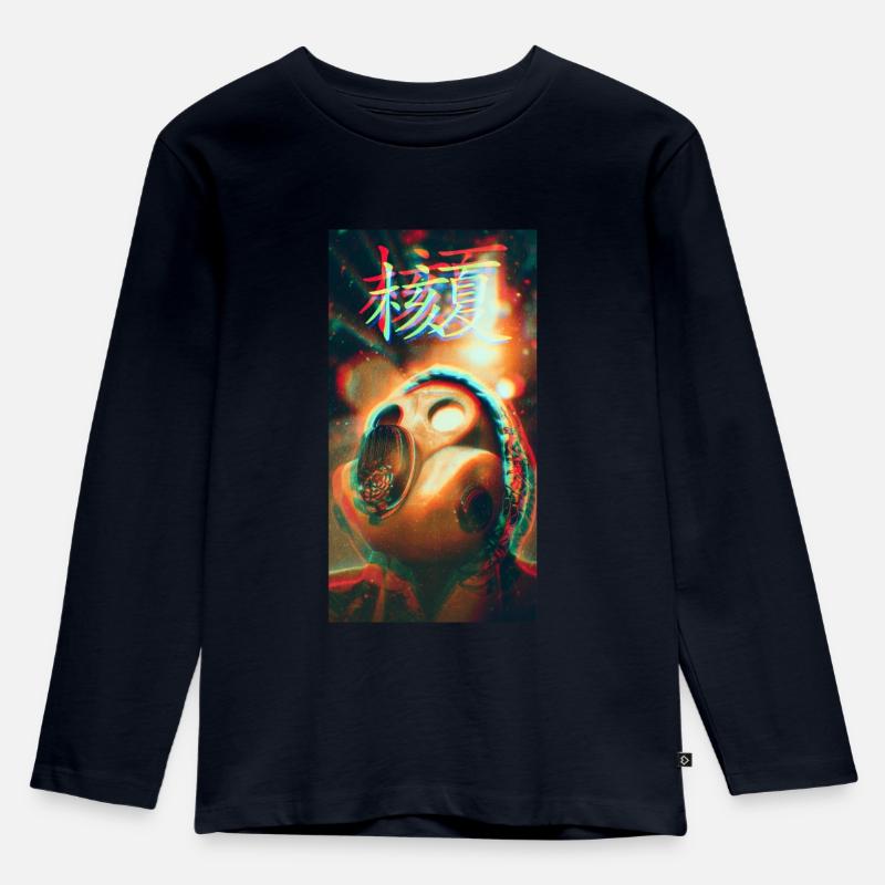 Nuclear Summer - Kinder Premium Bio Langarmshirt - Navy