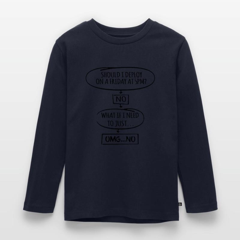 Code Programmierer Nerd Update Entwickler Geschenk Kinder Premium Bio Langarmshirt