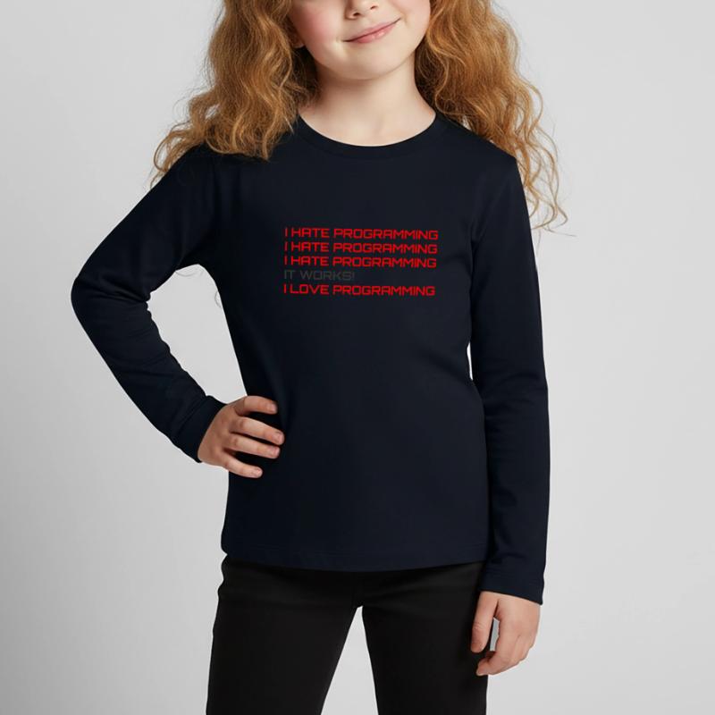 Computerprogrammierer Codierer Software Engineers Geschenk Kinder Premium Bio Langarmshirt