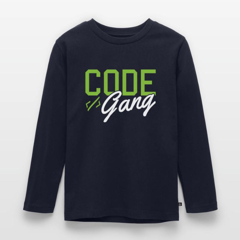 Hacking Programmierer Hacker Code Coding Geschenk Kinder Premium Bio Langarmshirt