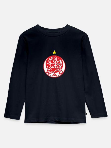 Wydad Athletic Club WAC - Kinder Premium Bio Langarmshirt - Navy