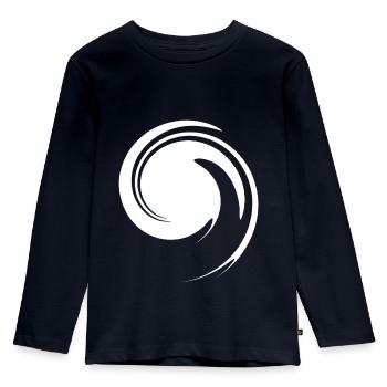 SYMBOLS SYMBOLE - Kinder Premium Bio Langarmshirt - Navy - Vorne - AI Model Kid Female (0cm)