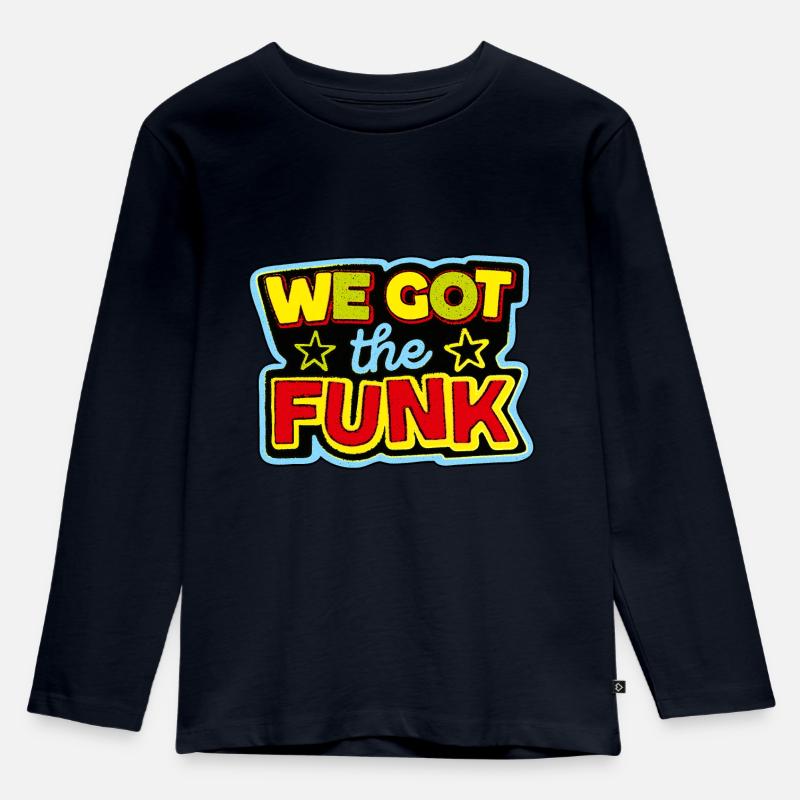funk - Kinder Premium Bio Langarmshirt - Navy