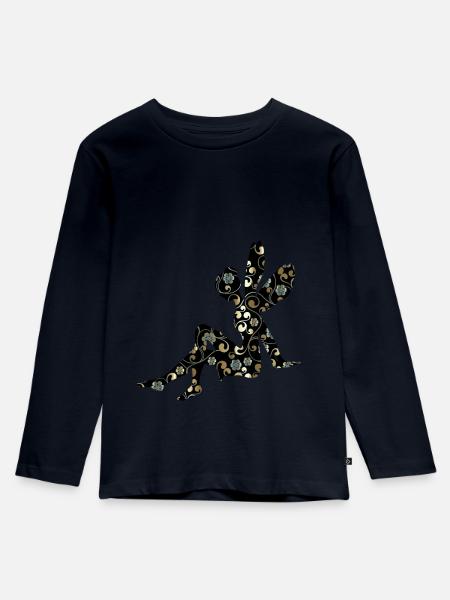 Fee Elfe - Kinder Premium Bio Langarmshirt - Navy