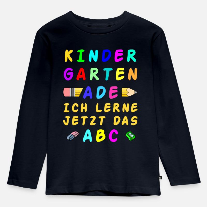 KINDERGARTEN ADE - Kinder Premium Bio Langarmshirt - Navy