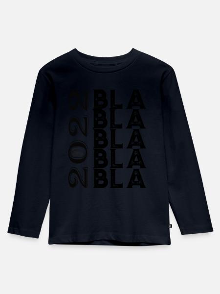 BlaBla 2022 - Kinder Premium Bio Langarmshirt - Navy