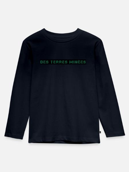 Mined Lands Lens - Kinder Premium Bio Langarmshirt - Navy