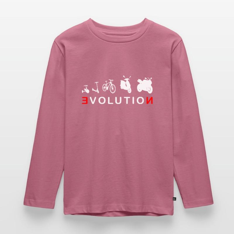 Evolution Biker 4- Evolution of a Biker Kids' Premium Longsleeve Shirt