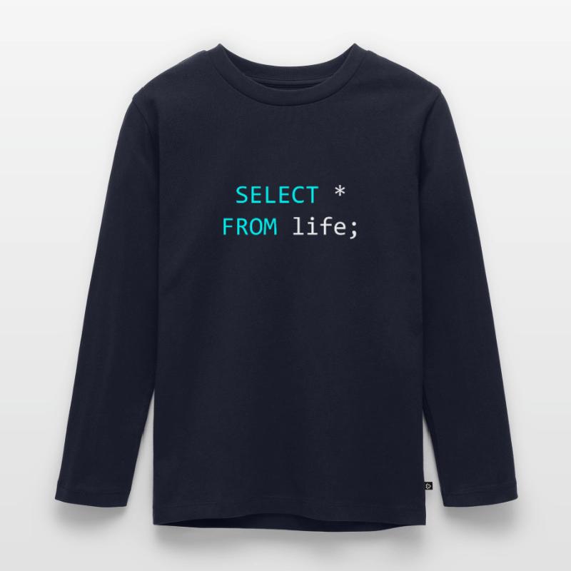 Geschenkidee für SQL-Coder Kinder Premium Bio Langarmshirt