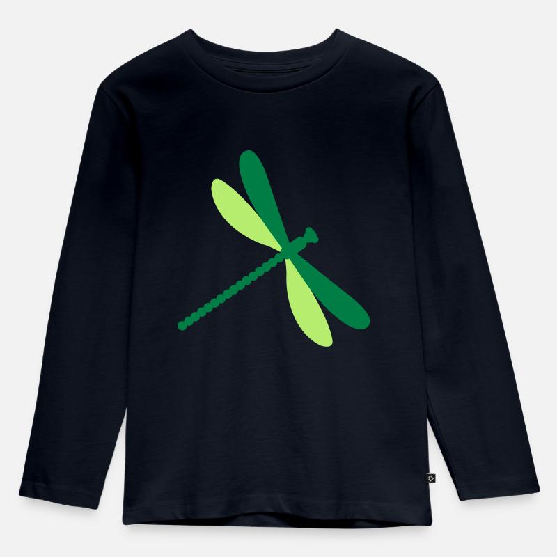 Libelle - Kinder Premium Bio Langarmshirt - Navy