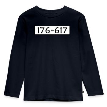 Panzerknacker Kostüm Fasching Karneval Lustig Cool - Kinder Premium Bio Langarmshirt - Navy - Vorne - AI Model Kid Female (0cm)