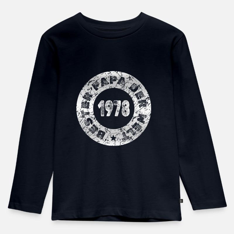 1978 - Kinder Premium Bio Langarmshirt - Navy