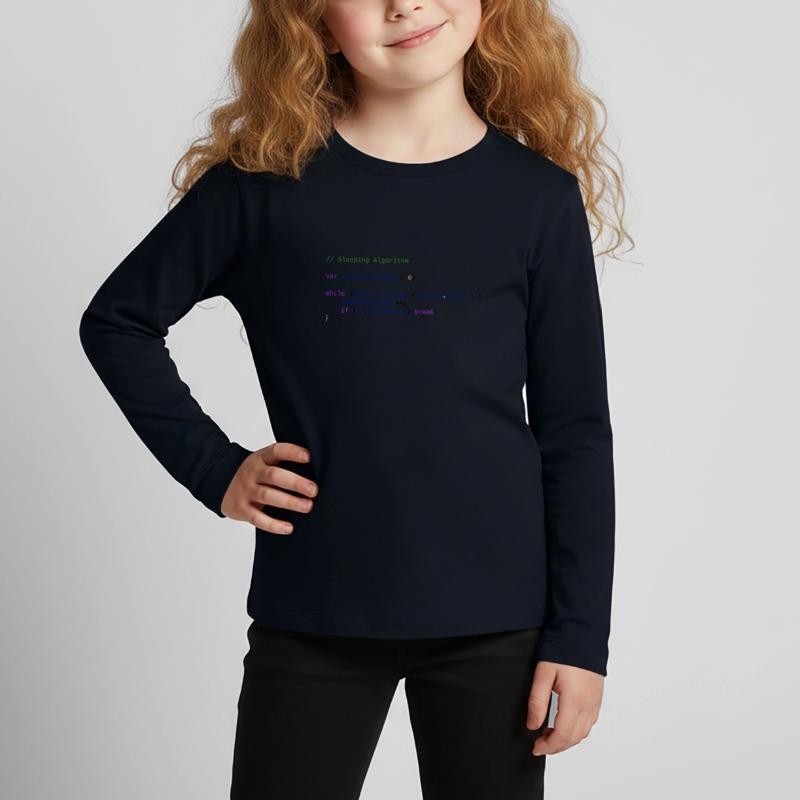Programmierer Code Schäfchen zählen Logik Kinder Premium Bio Langarmshirt