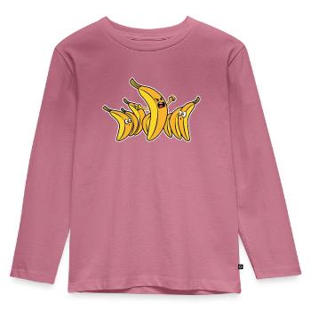 Banane en colère - T-shirt manches longues Premium Enfant - mauve - Devant - AI Model Kid Female (0cm)