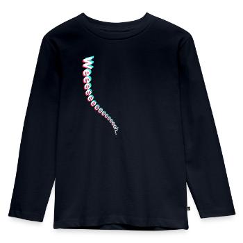 Weeeeeh! Fail Meme Print - Kids' Premium Longsleeve Shirt - navy - Front - AI Model Kid Female (0cm)