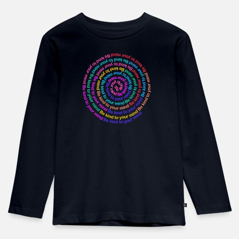 Be kind to your mind - Kinder Premium Bio Langarmshirt - Navy