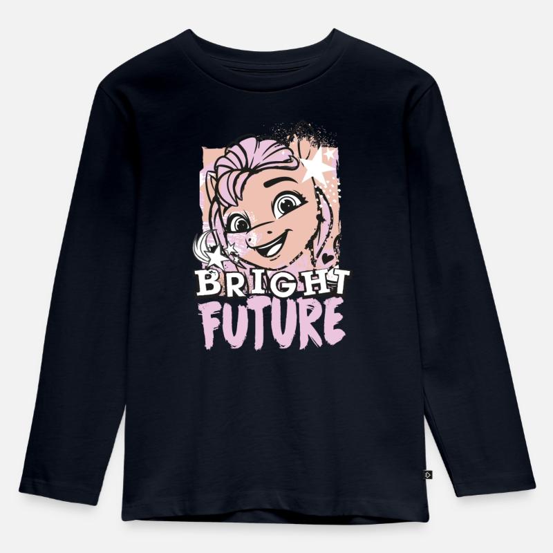 My Little Pony Bright Future - Kinder Premium Bio Langarmshirt - Navy