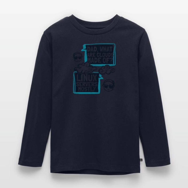 Papa quels sont les clouds faits de Developer Coder T-shirt manches longues Premium Enfant