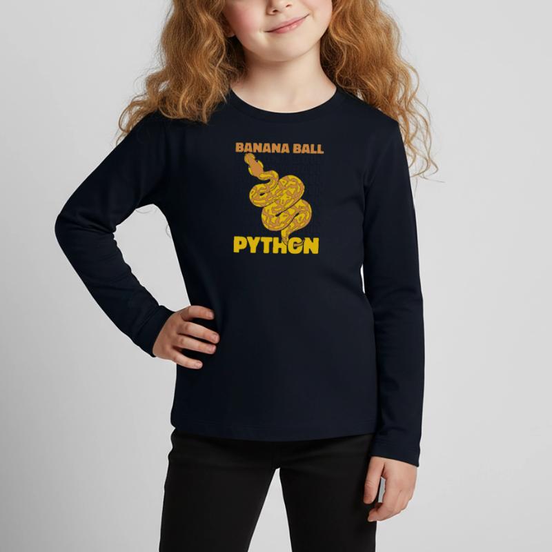Boule de banane Python Serpent Python Boule de banane T-shirt manches longues Premium Enfant