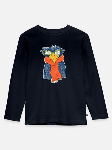 Rabe - Kinder Premium Bio Langarmshirt - Navy