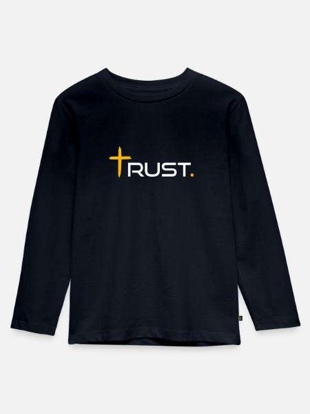 trust by csdesign - Kinder Premium Bio Langarmshirt - Navy
