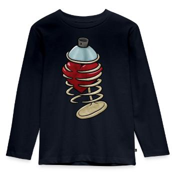 Spray Can Heart - Kids' Premium Longsleeve Shirt - navy - Front - AI Model Kid Female (0cm)