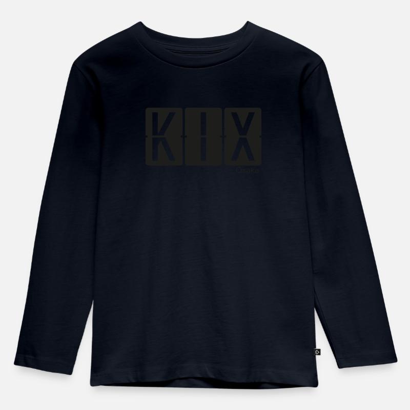 Ôsaka - Kinder Premium Bio Langarmshirt - Navy
