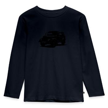 GAZ 69A Geländewagen aus Russland - Kinder Premium Bio Langarmshirt - Navy - Vorne - AI Model Kid Female (0cm)