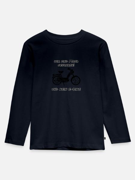 Mofa - Kinder Premium Bio Langarmshirt - Navy