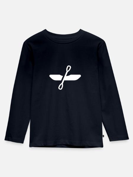 Kanu - Kinder Premium Bio Langarmshirt - Navy