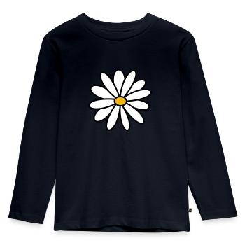 Pâquerette - T-shirt manches longues Premium Enfant - bleu marine - Devant - AI Model Kid Female (0cm)