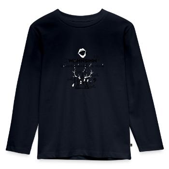 Madness why are you sending me to hell? - Kids' Premium Longsleeve Shirt - navy - Front - AI Model Kid Female (0cm)