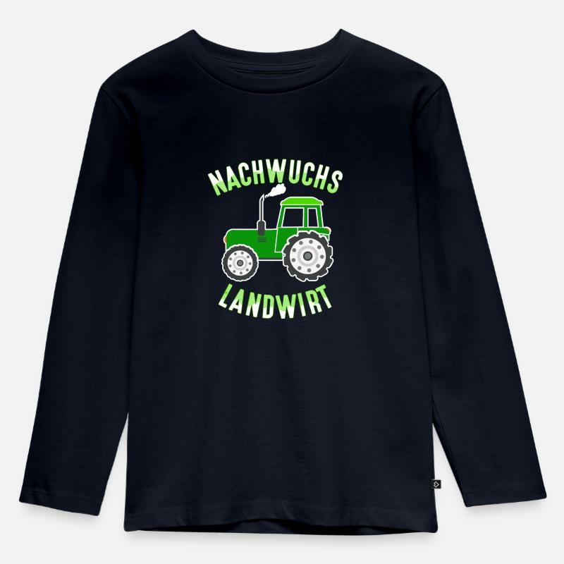 Nachwuchs Landwirt - Kinder Premium Bio Langarmshirt - Navy