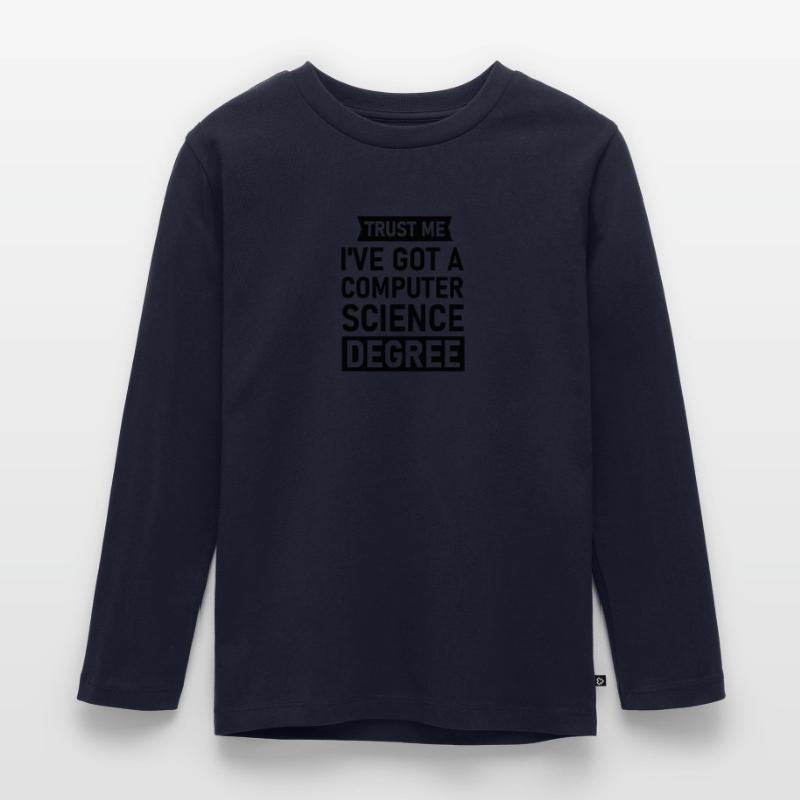 Programmierer Geschenk Informatiker Student Nerd Kinder Premium Bio Langarmshirt