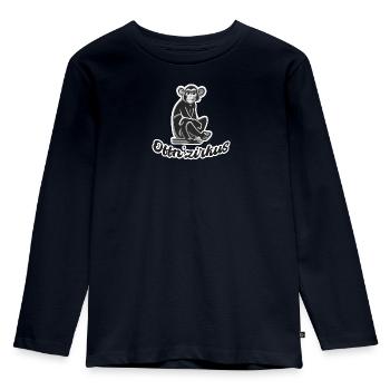 Offn'zirkus - Kinder Premium Bio Langarmshirt - Navy - Vorne - AI Model Kid Female (0cm)
