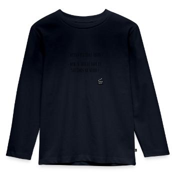 Vous êtes Odlie Deray ? Humour / Culte ! - T-shirt manches longues Premium Enfant - bleu marine - Devant - AI Model Kid Female (0cm)
