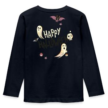 Happy Halloween - Kids' Premium Longsleeve Shirt - navy - Back - AI Model Kid Female (0cm)