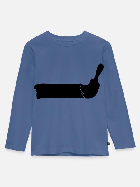 maler - Kinder Premium Bio Langarmshirt - Taubenblau
