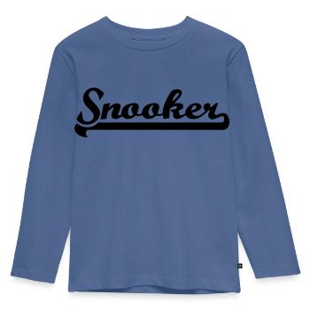 Snooker - Kids' Premium Longsleeve Shirt - stone blue - Front - AI Model Kid Female (0cm)