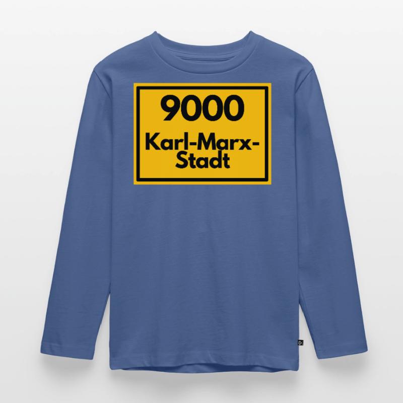 OLD POSTCODE POSTCODE RETRO 9000 KARL-MARX-STADT Kids' Premium Longsleeve Shirt