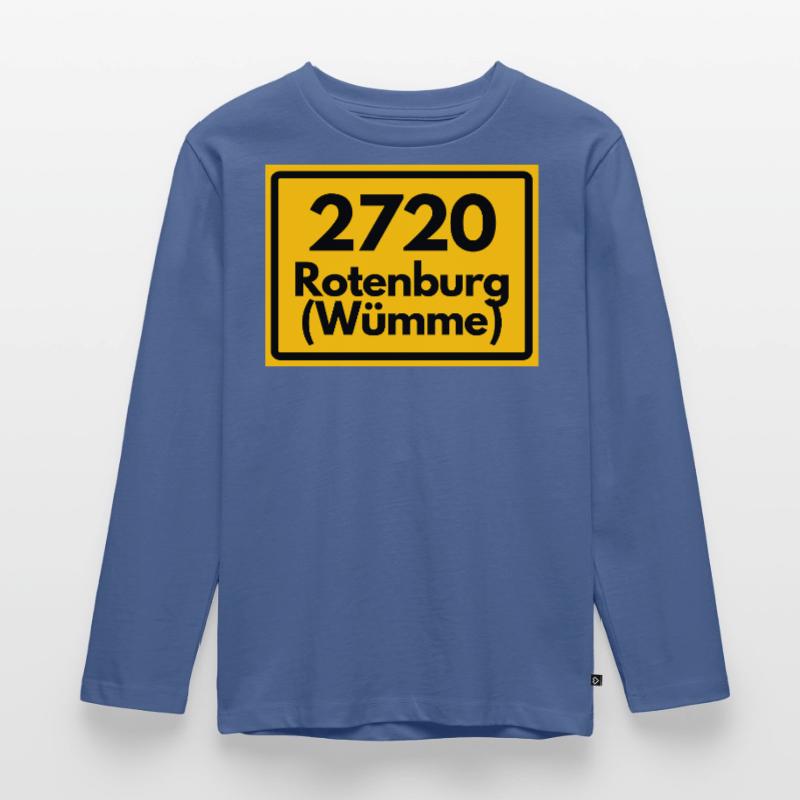 OLD POSTCODE ZIP CODE RETRO 2720 ROTENBURG WÜMME! Kids' Premium Longsleeve Shirt