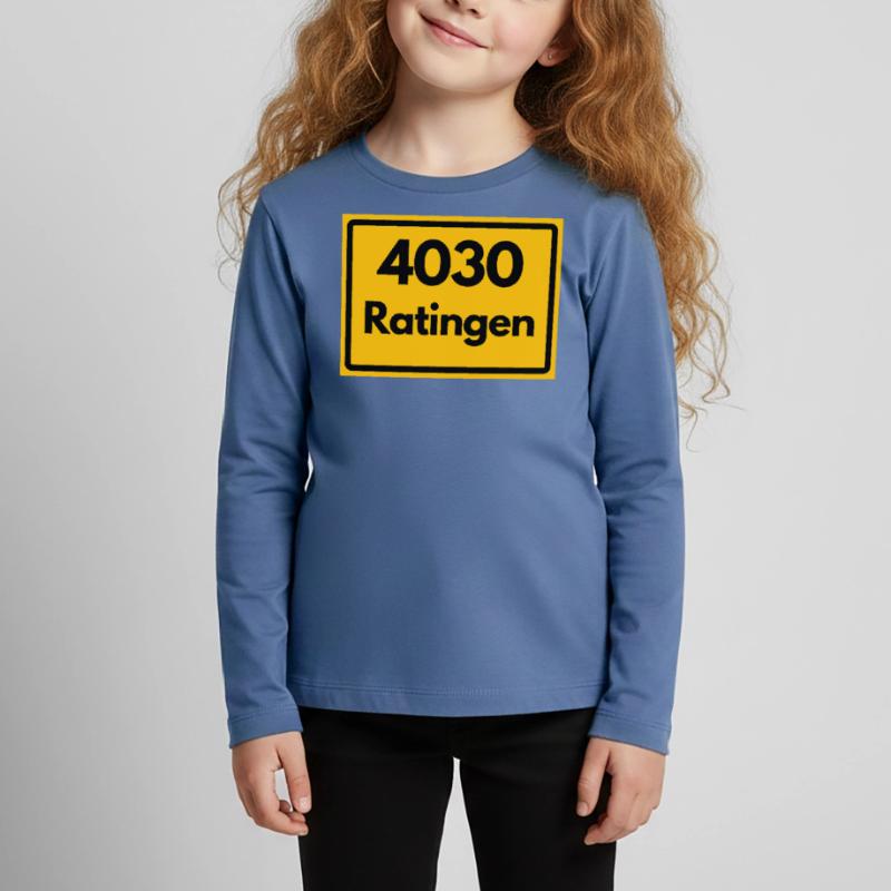 OLD POSTCODE ZIP CODE RETRO 4030 RATINGEN Kids' Premium Longsleeve Shirt