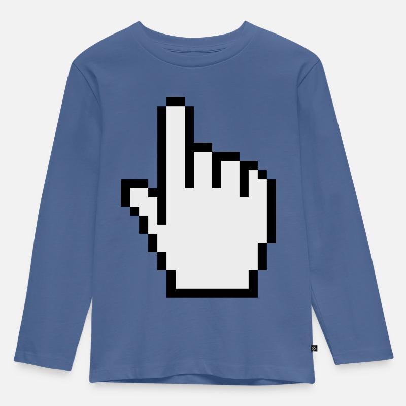 pointer / cursor - Kids' Premium Longsleeve Shirt - stone blue